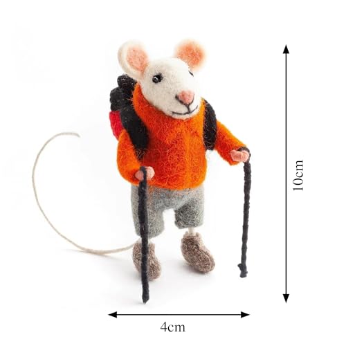 Hand Felted Hiking Mouse