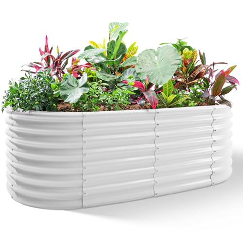 24“ Tall 4×2ft Galvanized Raised Garden Bed Kit