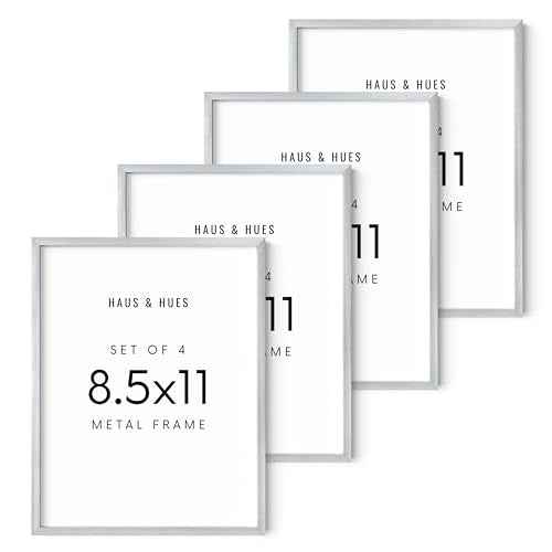 8.5x11 Silver Metal Picture Frames