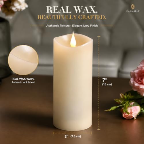 Tall Flameless Candles with Timer