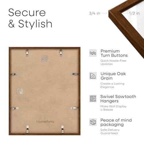16x20 Brown Oak Diploma Frame