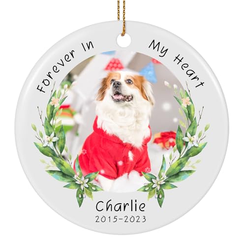 Personalized Dog Photo Christmas Ornament 2025