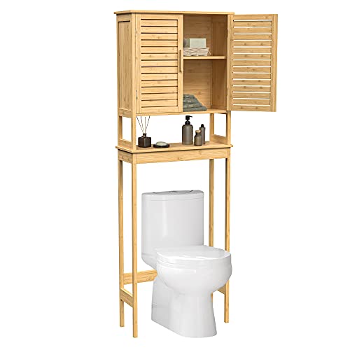 Bamboo Over The Toilet Storage Cabinet