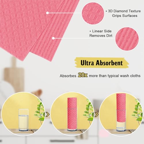 Swedish Dishcloths for Kitchen (6 Count)