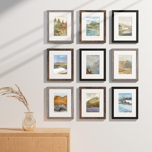 8x10 Picture Frames Set of 9 (9 Count)