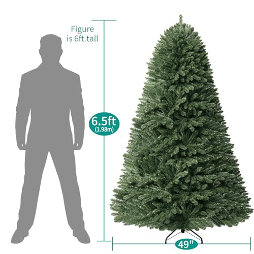 Prague 6.5ft Prelit Artificial Christmas Tree with Foot Pedal