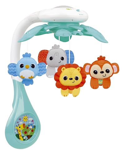 Baby Crib Mobile with Relaxing Music. Includes Ceiling Light Projector with Stars