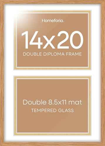 14x20 Natural Oak Diploma Frame (3 Count)