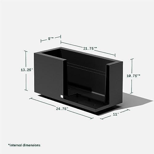 Block Series Long Box Planter (2 Count)
