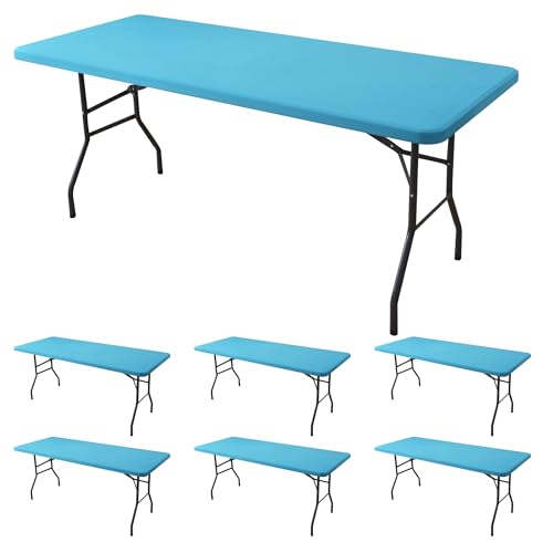 Spandex 6ft Table Cover Fitted (6 Count)