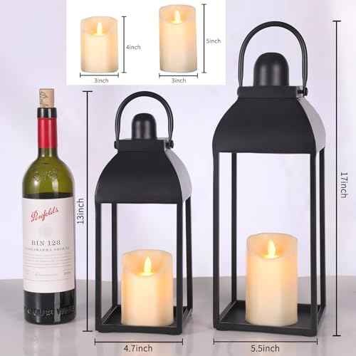 Lanterns Decorative Outdoor Indoor (2 Count)
