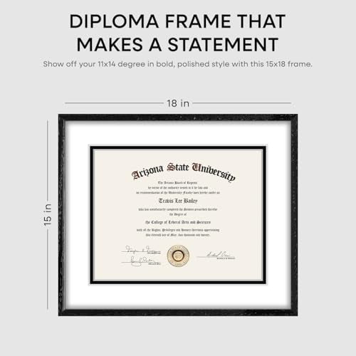 15x18 White Oak Diploma Frame (3 Count)