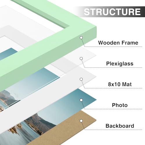 11x14 Picture Frames Set of 9 for Wall Mounting (9 Count)