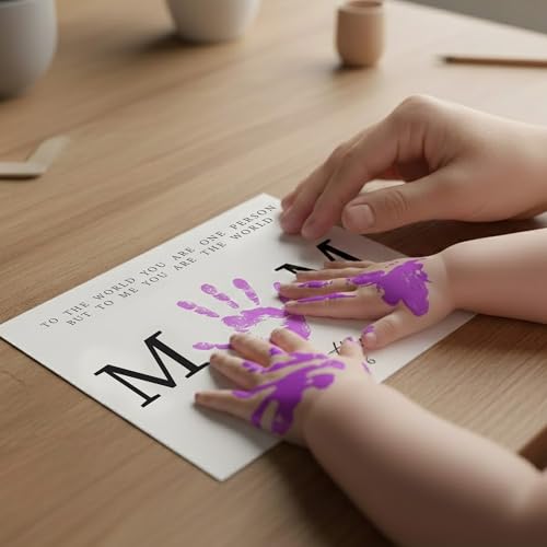 Pack 3 Handprint Floral Flower Bouquet Handprint Craft DIY for Mothers Day Card (3 Count)