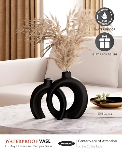 Round Donut Vase Set of 2 (2 Count)