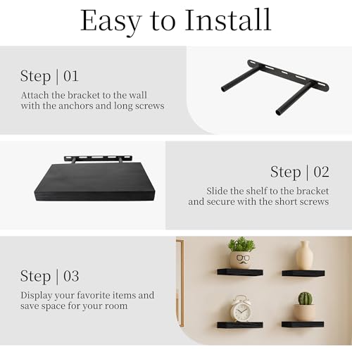 Wood Floating Shelves 12 inch (2 Count)