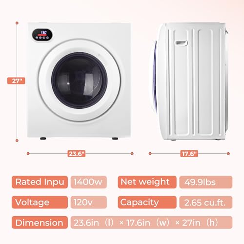 2.65 Cu. Ft. Portable Dryer for Clothes