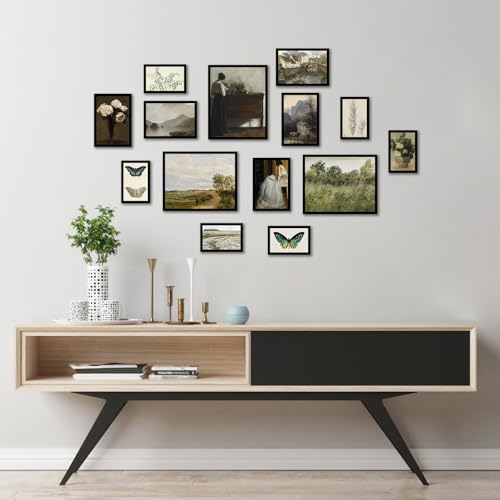 28 PCS Country Botanical Floral Gallery Wall Art (28 Count)