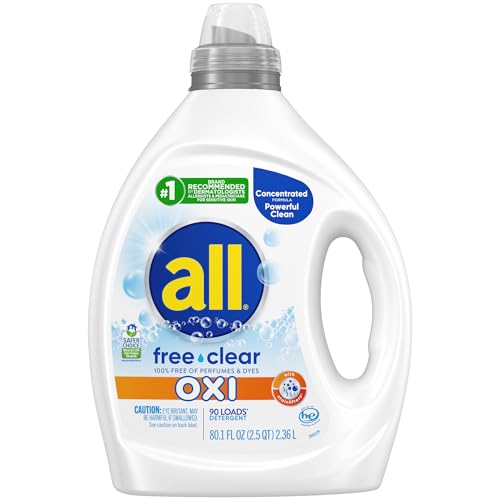 free clear Advanced OXI Laundry Detergent (80.1 Fl Oz)