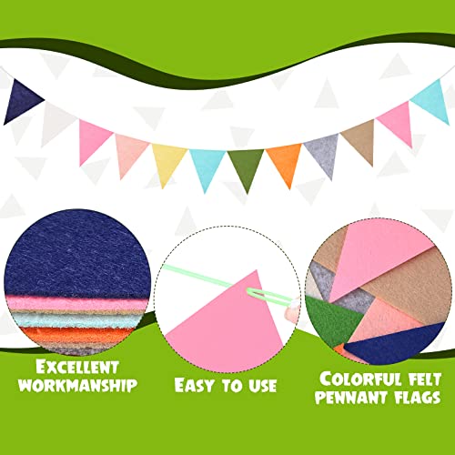 4 Pcs 9.8 ft Pom Pom Garland for Classroom Bulletin Board (4 Count)