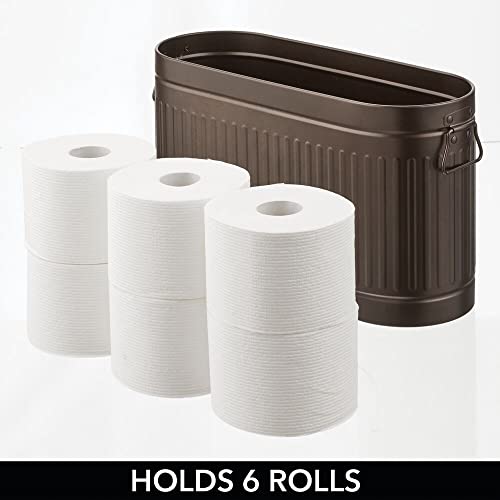 Large Steel Free Standing Toilet Paper Organizer (6 Count)