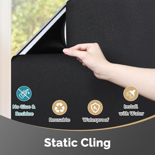 Total Blackout Window Privacy Film (9.56 Sq Ft)