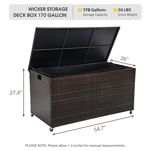 Sundale 170 Gallon Oudoor Deck Box