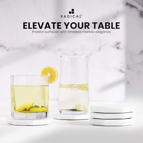 Star Marble Coasters Set of 6