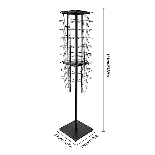 36 Pockets 360° Rotating Magazine Rack