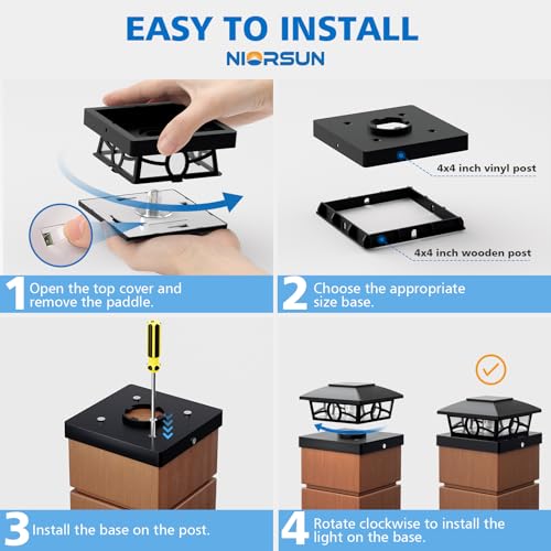 Solar Post Cap Lights (8 Count)