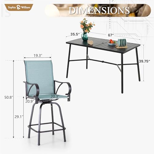 7 Piece Bar Height Patio Set (7 Count)