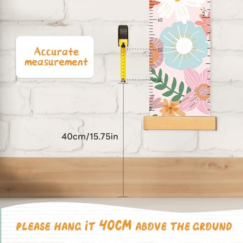 Personalized Name Growth Chart Wall Decor for Kids