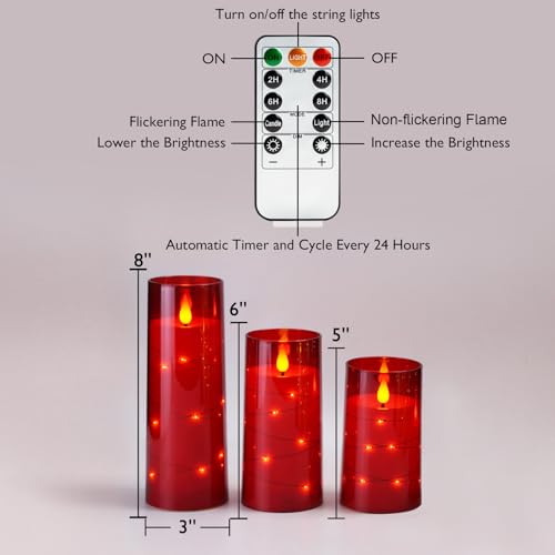 Flickering Flameless Candles (9 Count)