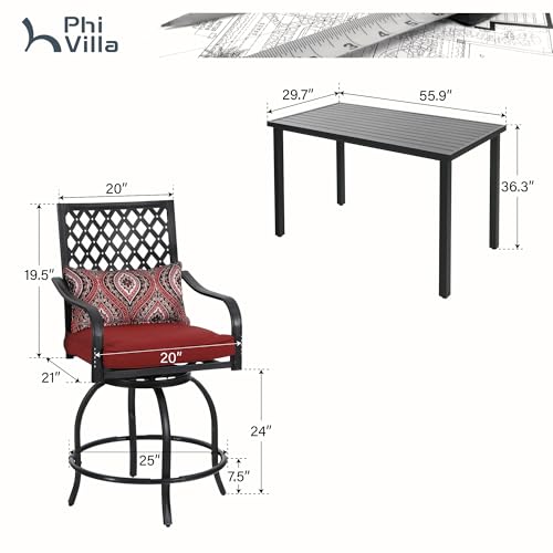 5 Piece Patio Bar Height Dining Set (5 Count)