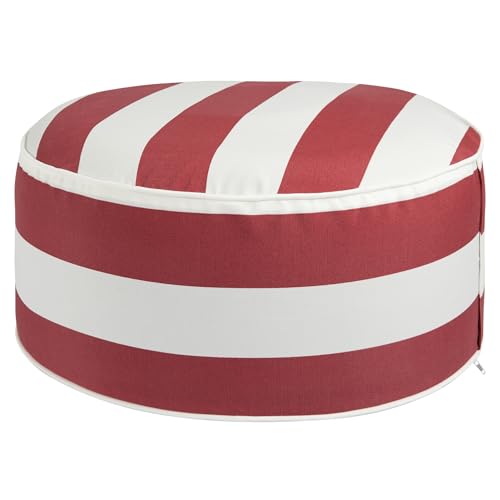 Inflatable Outdoor Ottoman with Air Pump