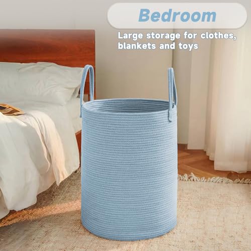 80L Cotton Rope Laundry Basket Hamper