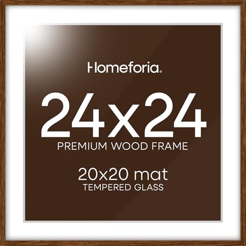 24x24 Brown Oak Picture Frame (3 Count)
