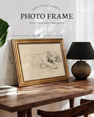 Vintage Gold Framed Wall Art