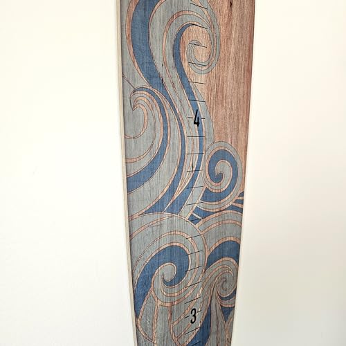 Wooden Surfboard Wall Decor Growth Chart