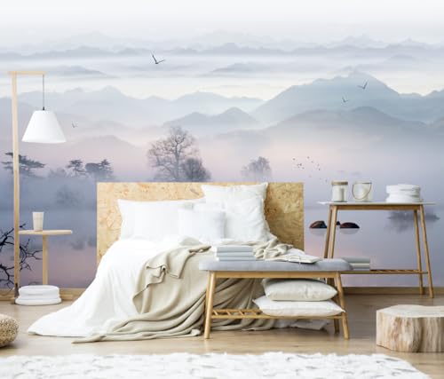Mountain Lake Landscape Wall Mural Wallpaper