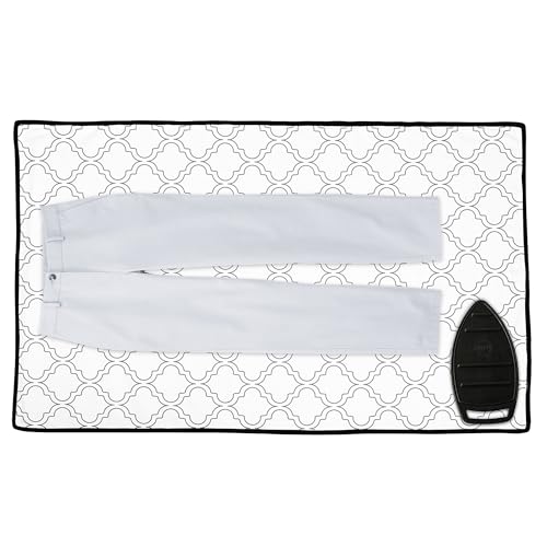 Ironing Mat Heat Resistant Pad 48"x28" White Tiles
