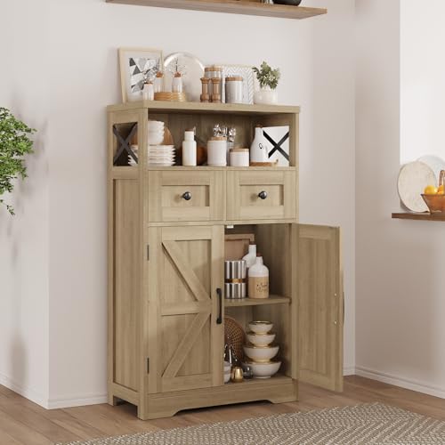 Farmhouse Accent Storage Cabinet with Drawers
