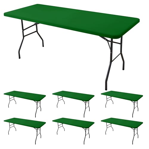 Fitted Tablecloth for 8 Foot Rectangle Tables (6 Count)