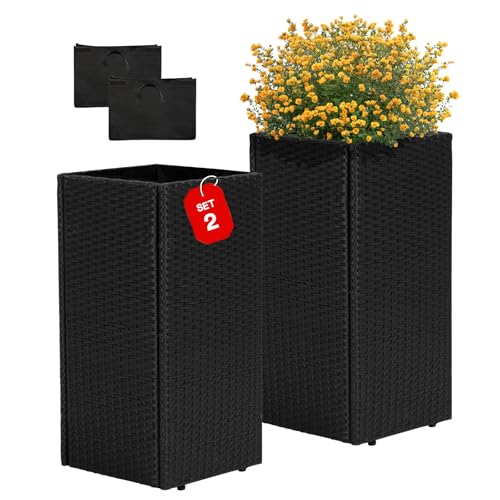 All Weather Wicker Planters (2 Count)