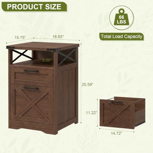 Office Filing Vertical Cabinet with 2 Drawers