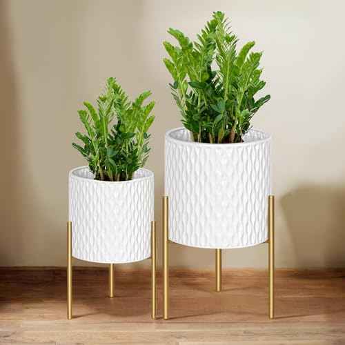 Plants Pots with Stand (2 Count)