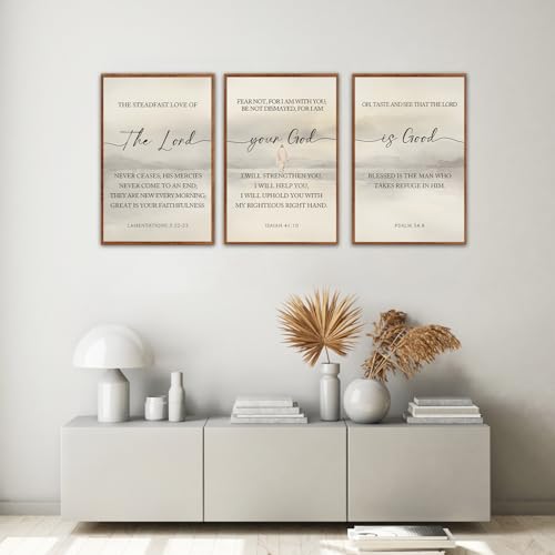 Christian Scripture Framed Wall Art Set of 3