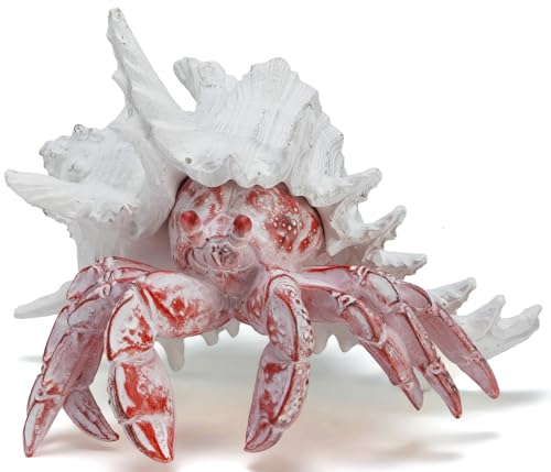 Hermit Crab with Shell Beach Coastal Statue for Home Shelf Decor (500 Count)