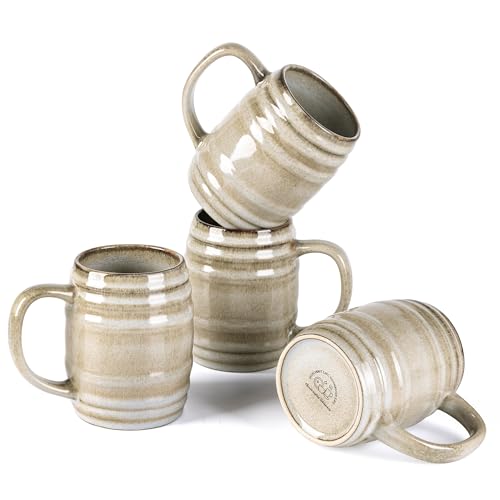 20oz Large Coffee Mugs Set of 4 (4 Count)