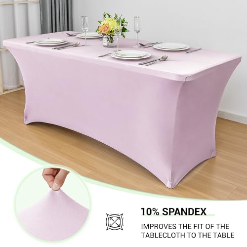 6ft Stretch Spandex Table Cover (2 Count)
